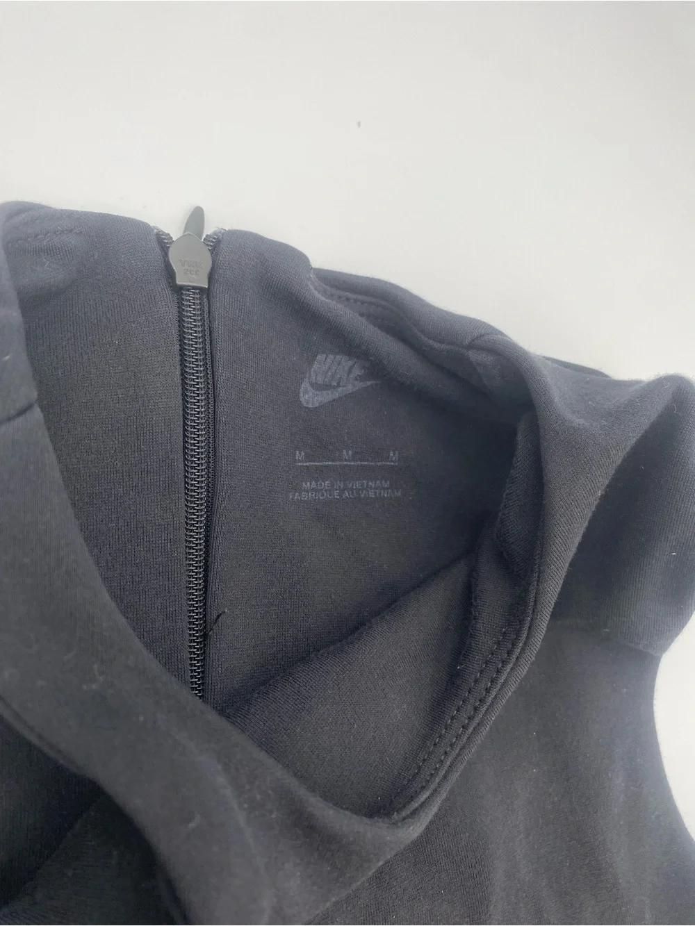 Nike Black One-Piece Bodysuit with White Swoosh
